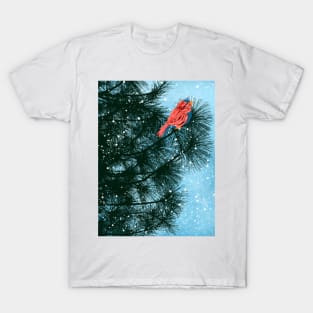 bird in pine tree T-Shirt